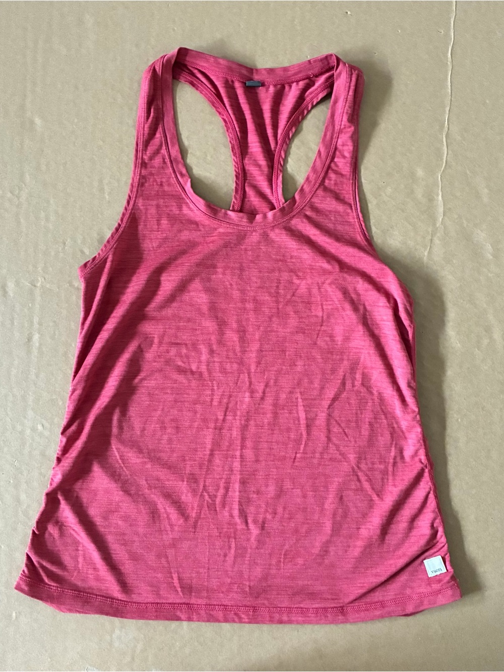 Vuori Red Tank Top Racerback Size Small Workout Gym Activewear Athleisure Yoga